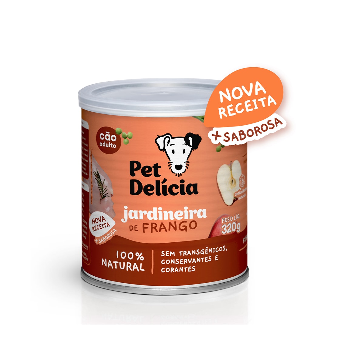 Ração Úmida Pet Delicia Sabor Jardineira de Frango 110g