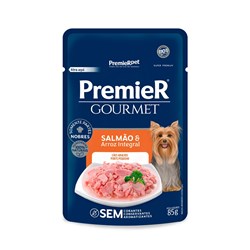 Ração Úmida Premier Gourmet para Cães Adultos Sabor Salmão 85g