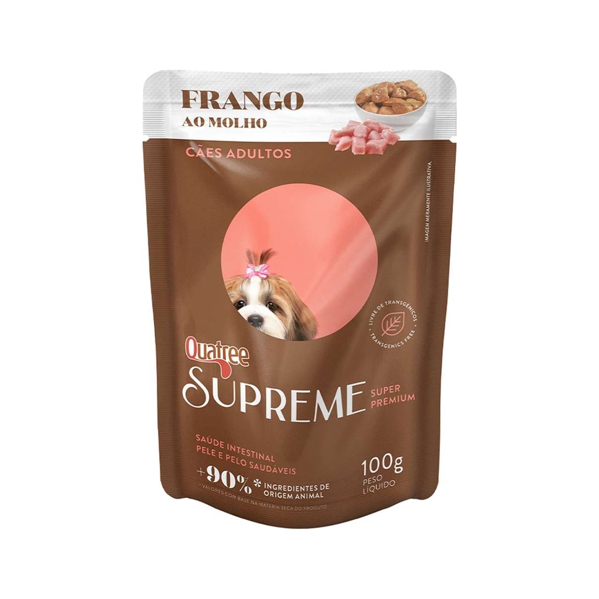 Ração Úmida Quatree Supreme Frango para Cães Adultos