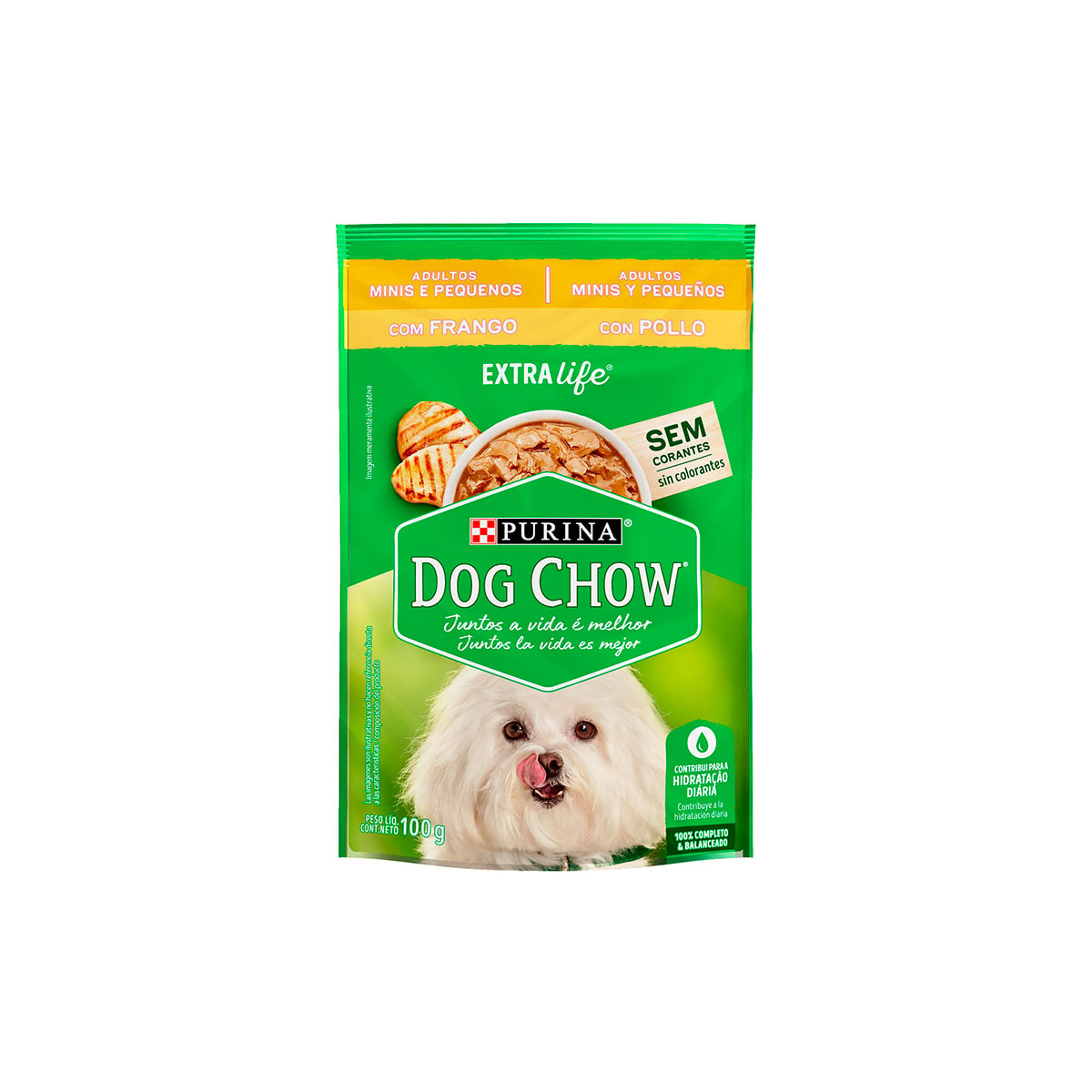 Ração Úmida Sachê Dog Chow Sabor Frango para Cães Adultos de Raças Pequenas