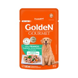 Ração Úmida Sachê Golden Gourmet para Cães Adultos de Porte Médio e Grande