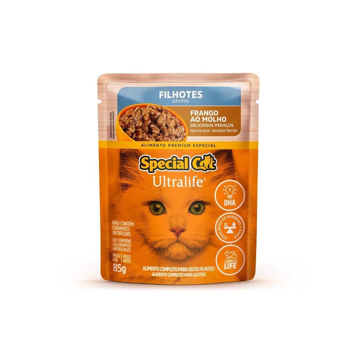 Ração Úmida Sachê Special Cat para Gatos Filhotes Sabor Frango 85g