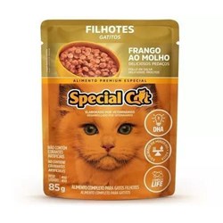Ração Úmida Sachê Special Cat para Gatos Filhotes Sabor Frango 85g