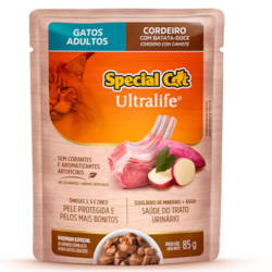 Ração Úmida Special Cat Ultralife Cordeiro com Batata-Doce para Gatos Adultos 85 g