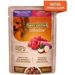 Ração Úmida Special Dog Sachê Carne para Cães Raças Pequenas