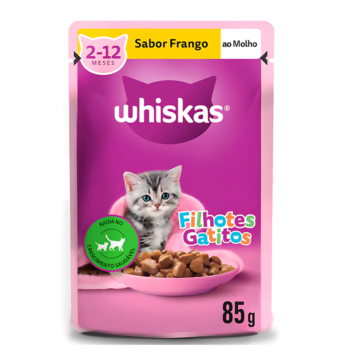 Ração Úmida Whiskas Junior Sabor Frango 85g