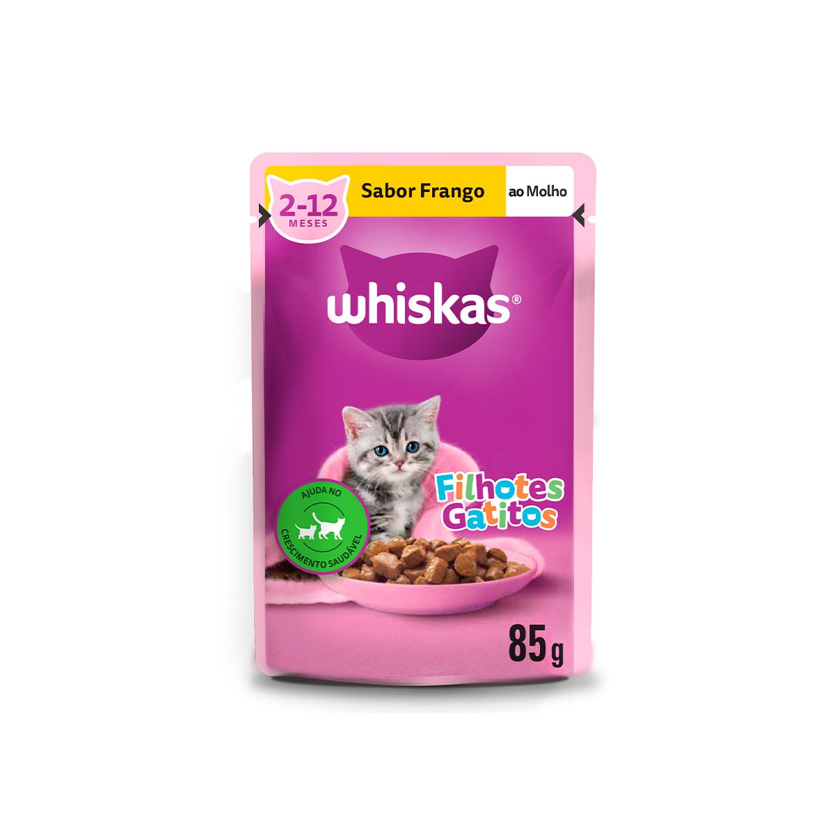 Ração Úmida Whiskas Sachê Junior Sabor Frango 85g