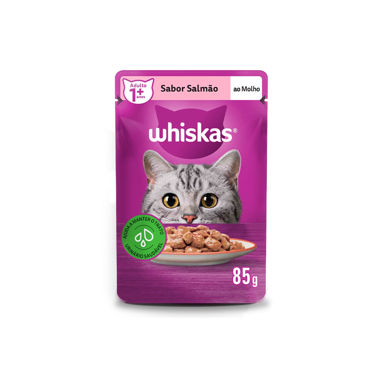 Ração Úmida Whiskas Sachê Sabor Salmão 85g