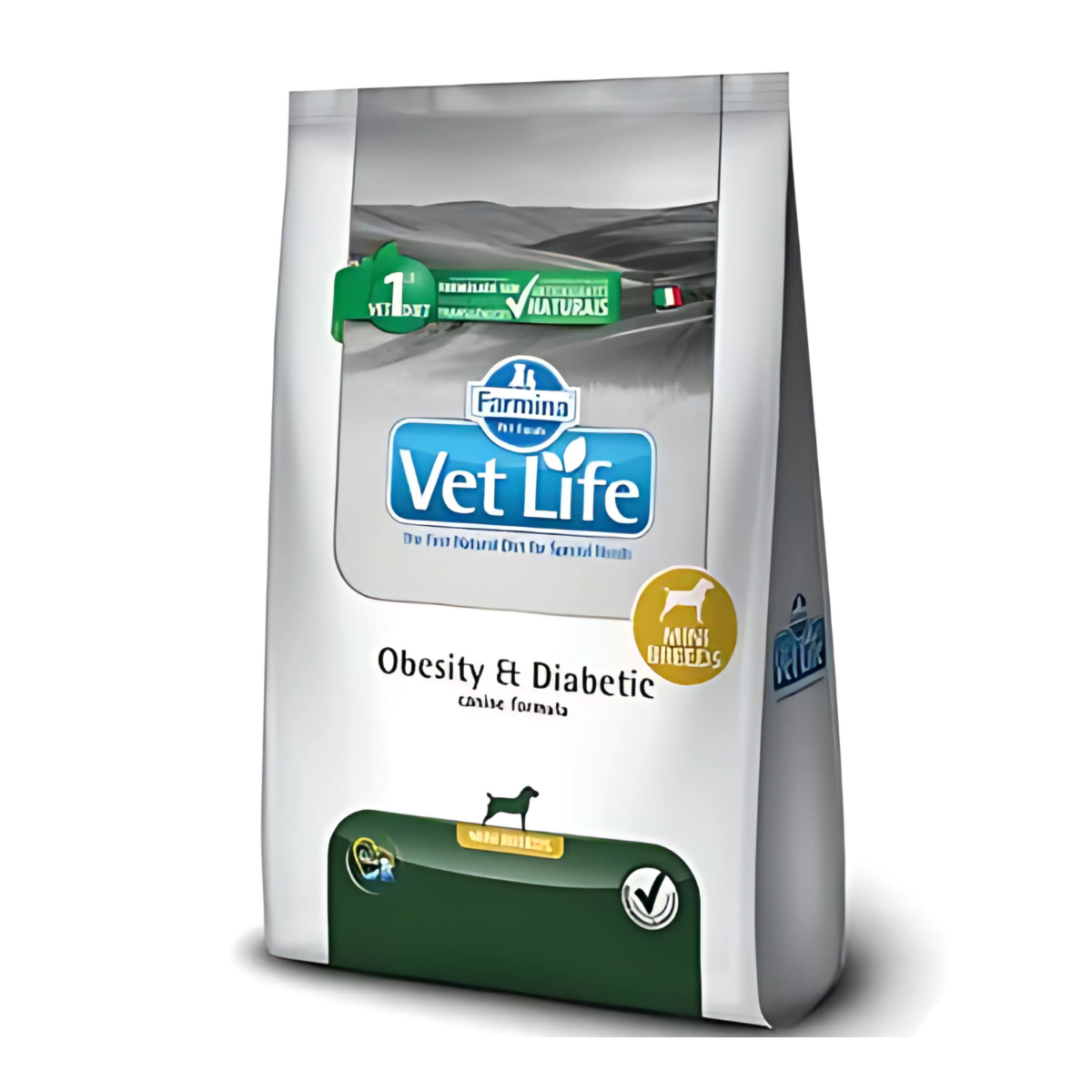 RAÇÃO VET LIFE CANINE OBESITY & DIABETIC (RAÇA MEDIA) 2KG