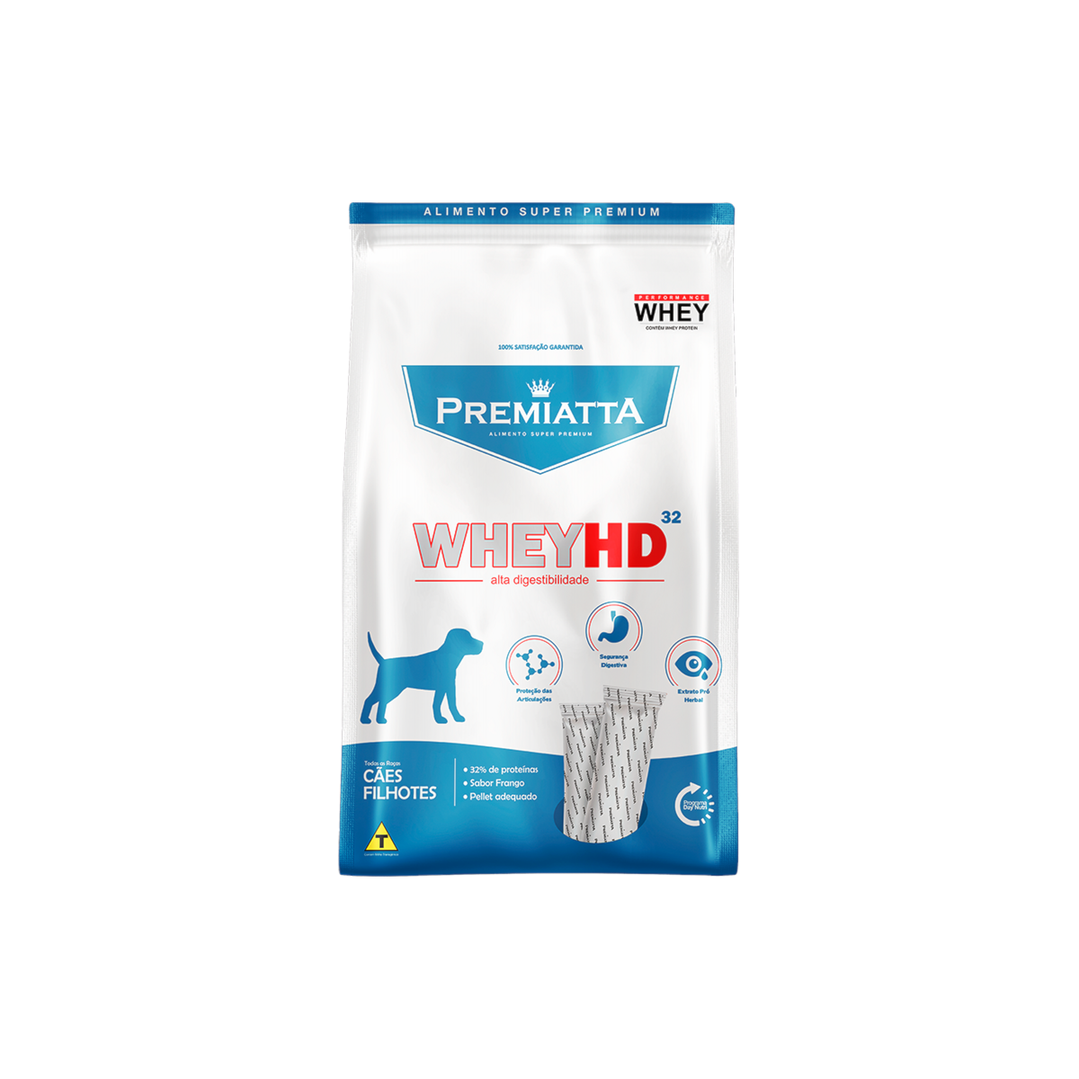 Ração WheyHD Alta Digestibilidade Cão Filhote Frango 3kg
