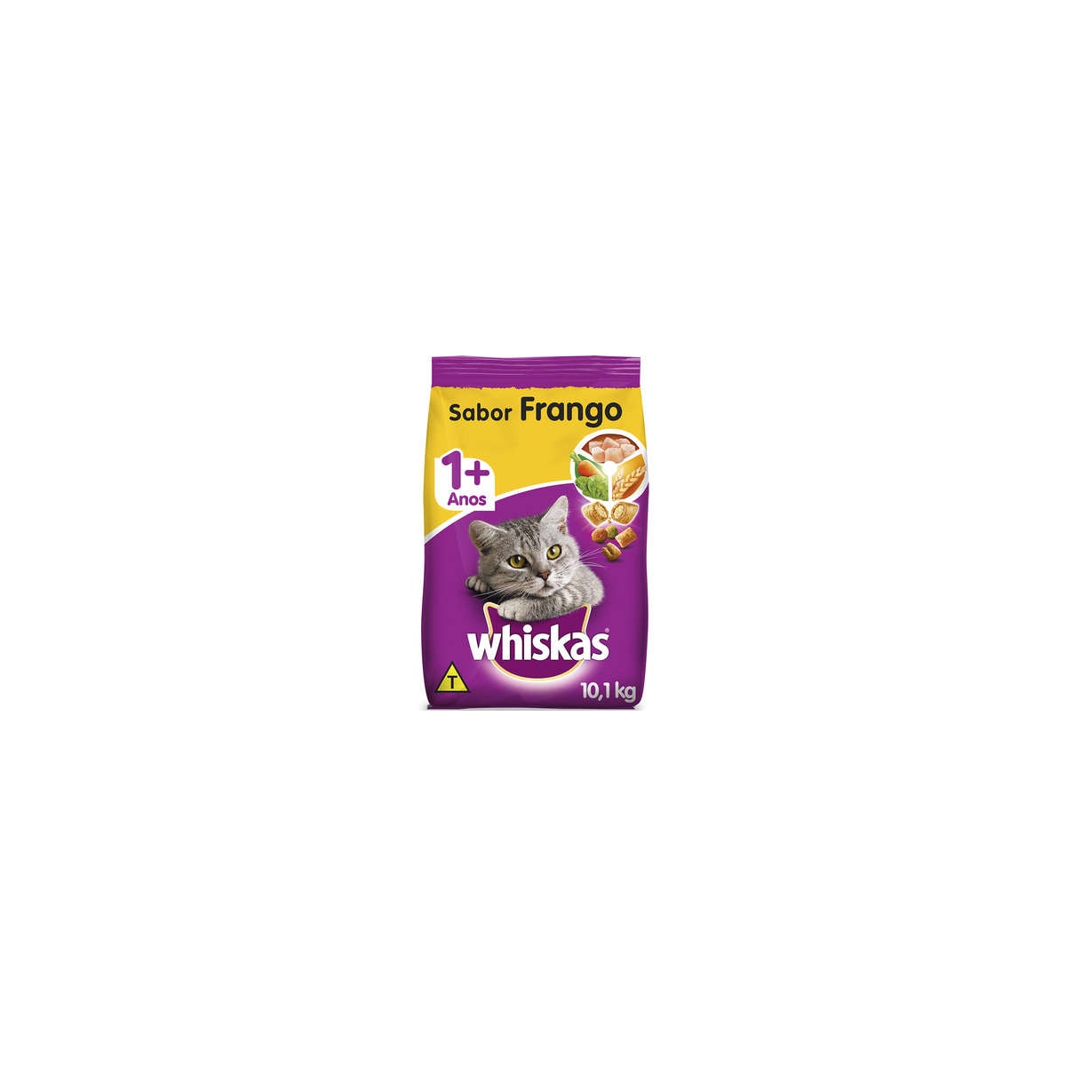 Ração Whiskas para Gatos Adultos Sabor Frango