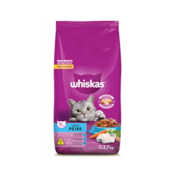 Ração Whiskas para Gatos Adultos Sabor Peixe