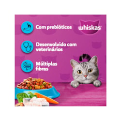 Ração Whiskas para Gatos Adultos Sabor Peixe