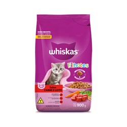 Ração Whiskas para Gatos Filhotes Sabor Carne e Leite