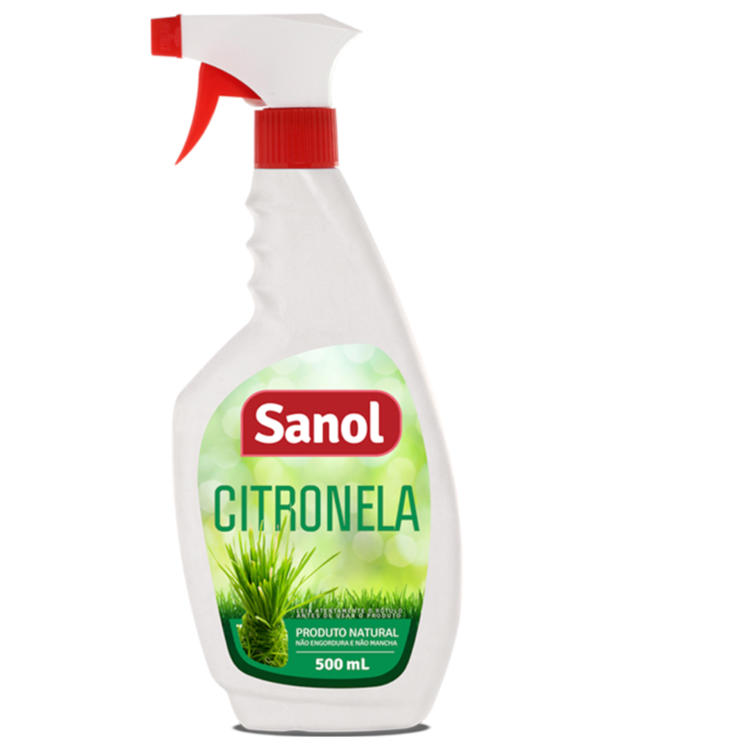 REPELENTE SANOL CITRONELA 500ML - Pet Cães e Cia