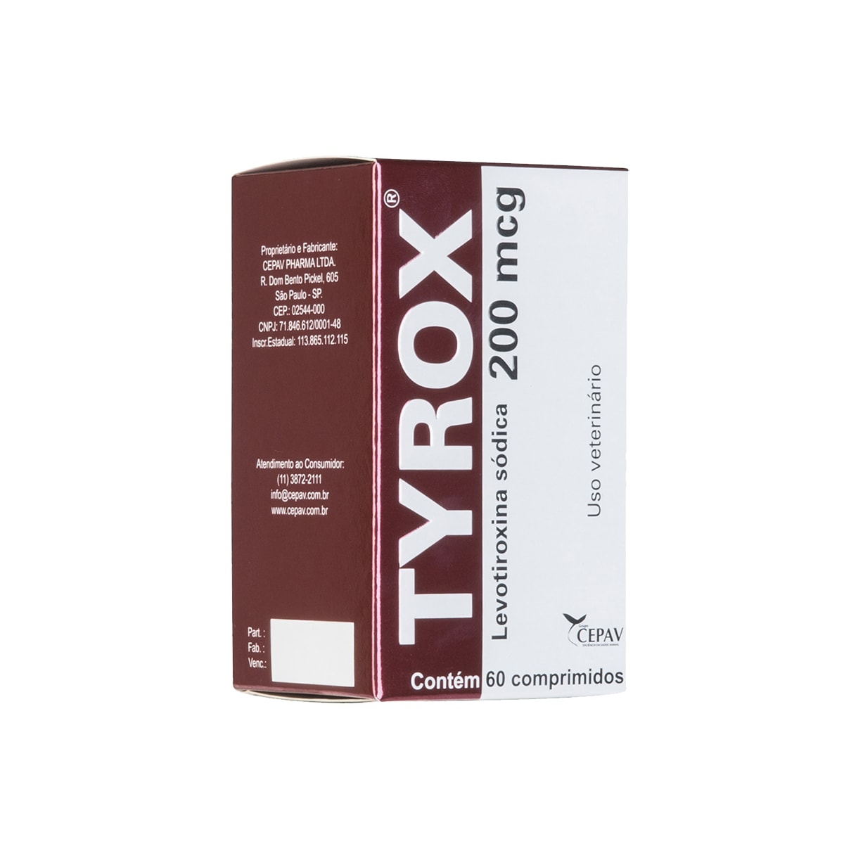 Repositor Hormonal Tyrox Cepav - 60 comprimidos