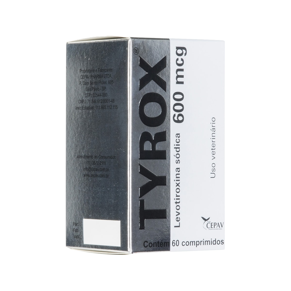 Repositor Hormonal Tyrox Cepav - 60 comprimidos