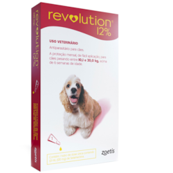 Revolution Zoetis 12% 1ml para Cães 10,1Kg a 20kg