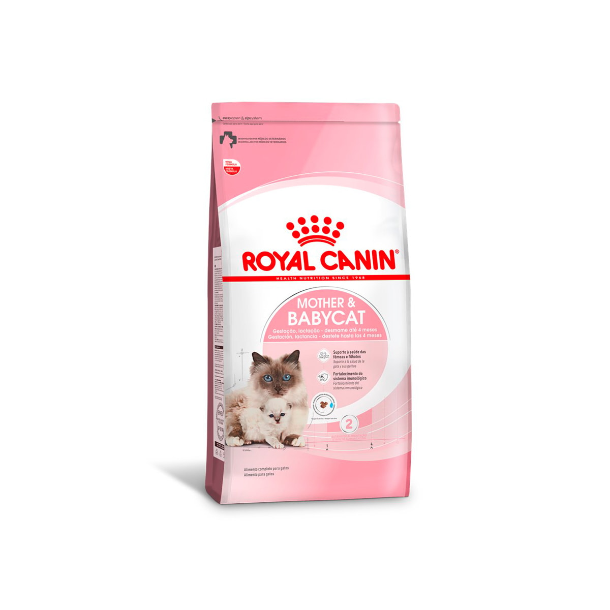 Royal Canin Mother & Babycat para Gatas Gestantes Lactantes e Gatos Filhotes de 1 a 4 Meses