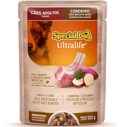 Sache Cachorro Ração Úmida Special Ultralife Cordeiro 12un