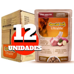 Sache Cachorro Ração Úmida Special Ultralife Cordeiro 12un