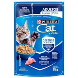 Sachê Cat Chow para Gatos Adultos Sabor Frango 85g