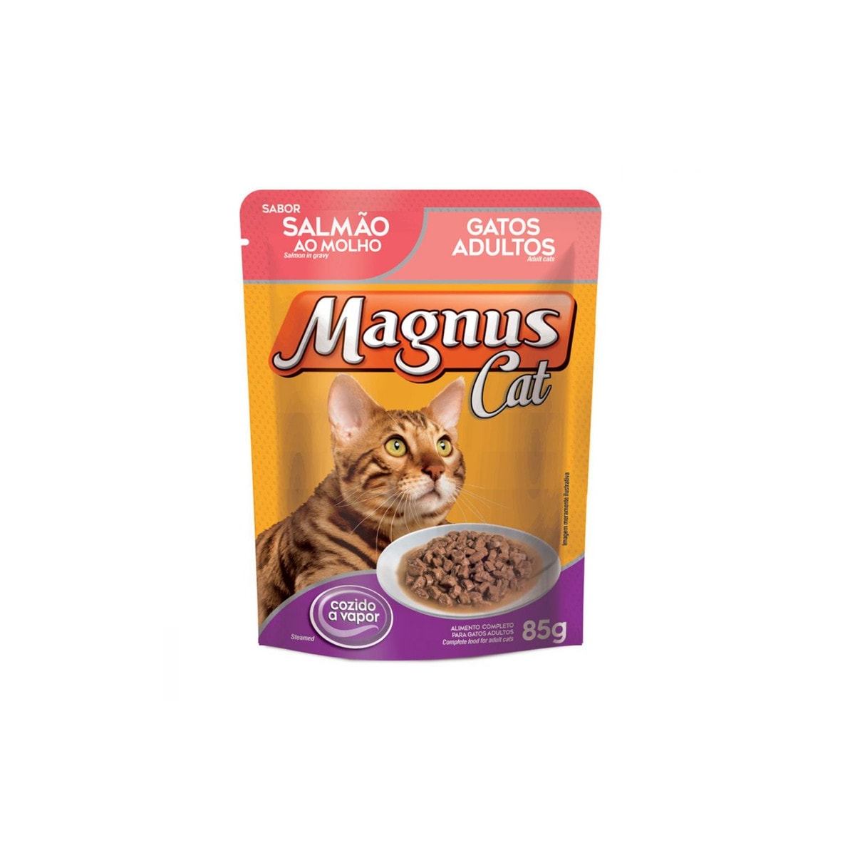 Sachê Cat Magnus Castrados para Gatos Adultos Sabor Frango 85g