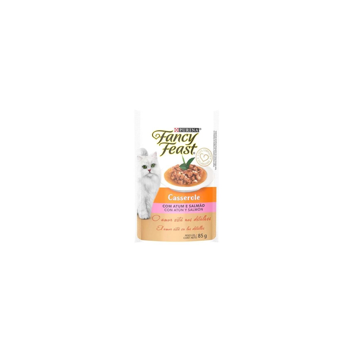 Sachê Fancy Feast Casserole Sabor Atum e Salmão 85g