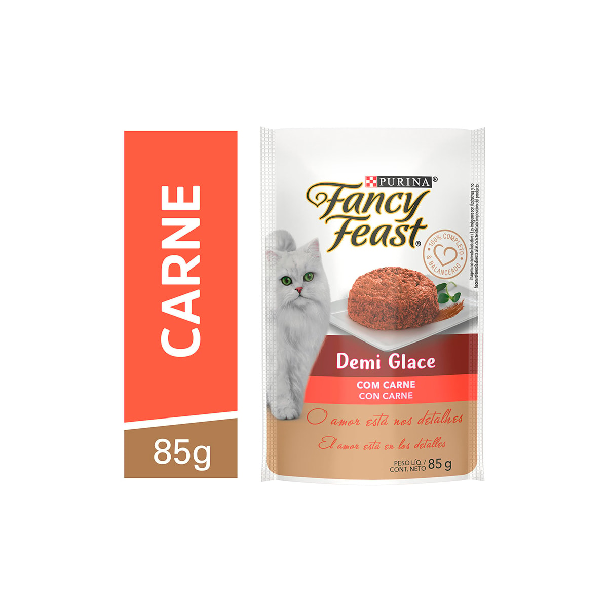 Sachê Fancy Feast Demi Glace Sabor Carne 85g