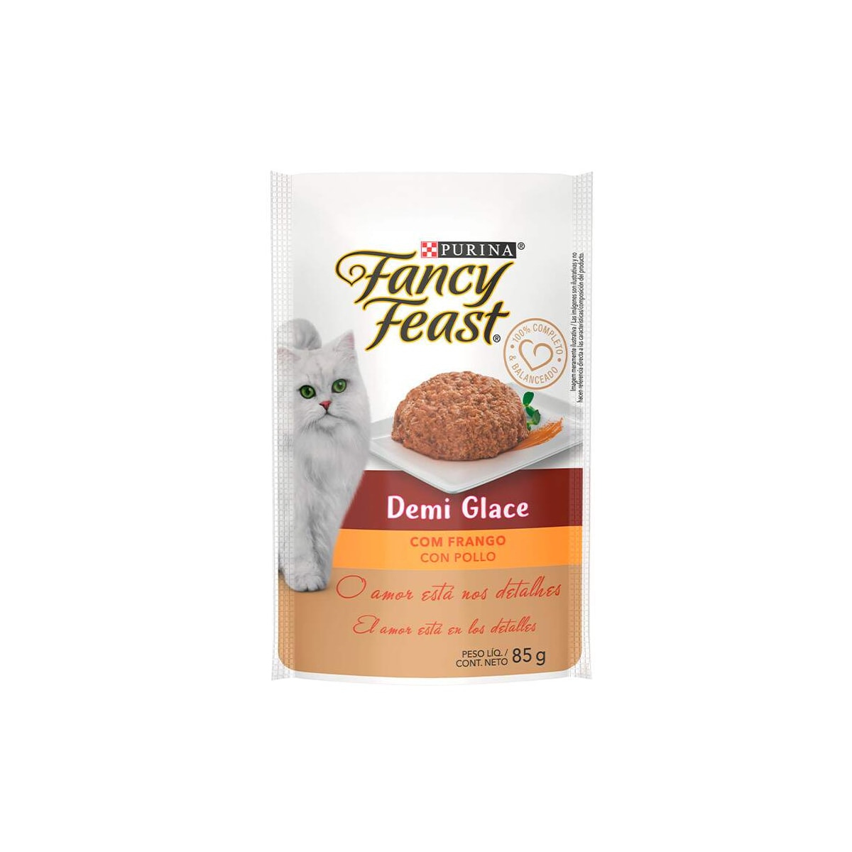 Sachê Fancy Feast Demi Glace Sabor Frango 85g