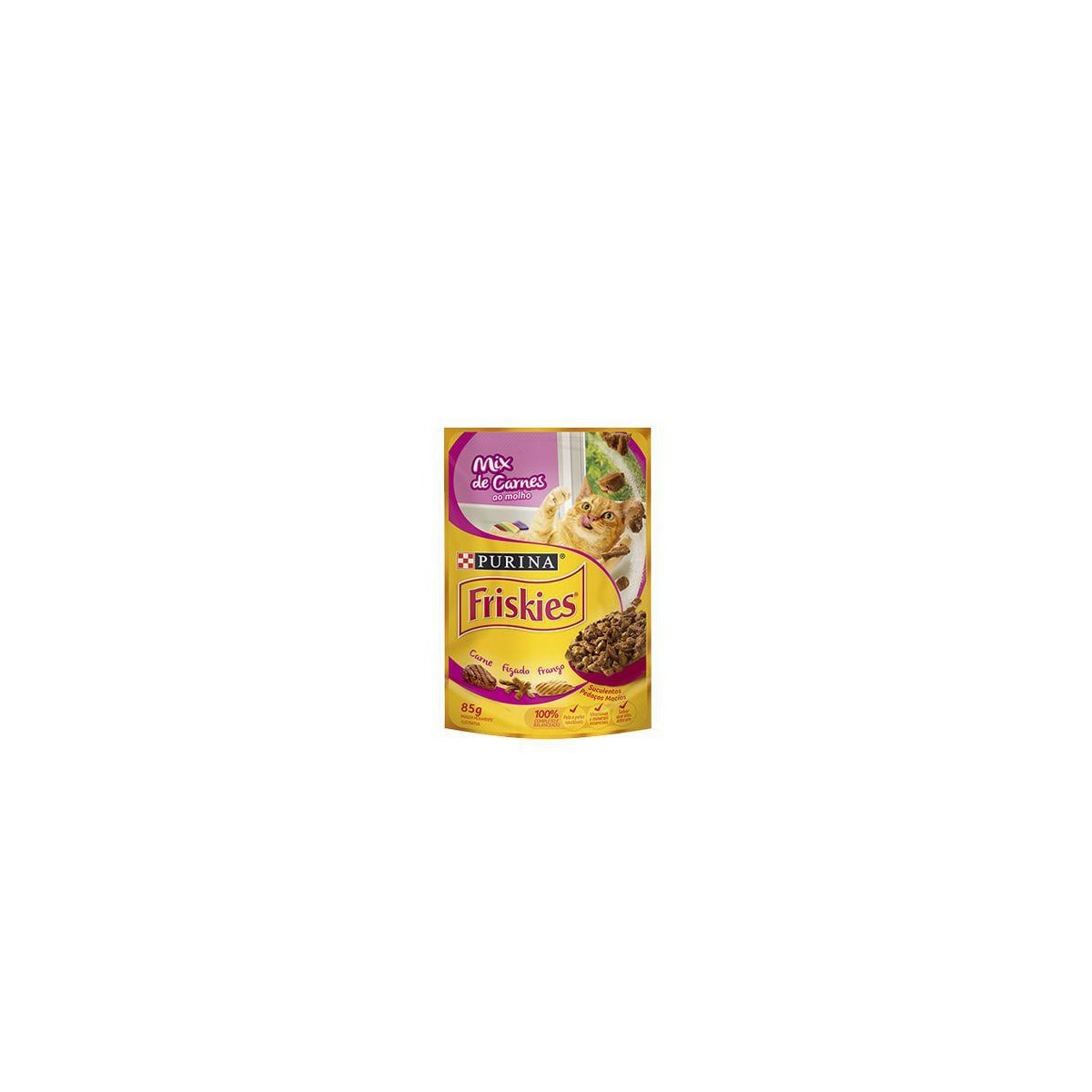 Sachê Friskies Sabor Mix de Carnes ao Molho 85g