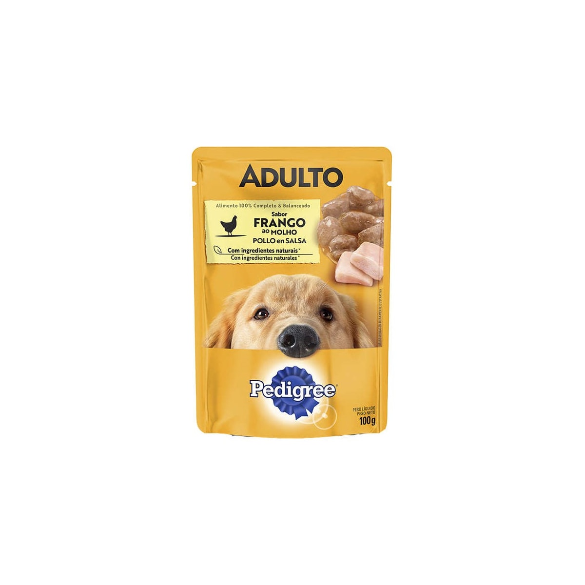 Sachê Pedigree para Cães de Raças Grandes Sabor Frango ao Molho100g