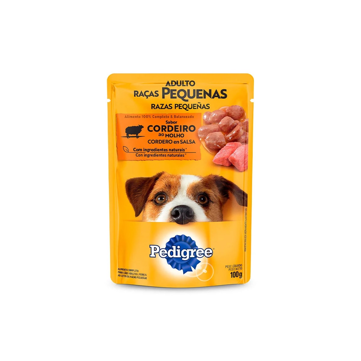 Sachê Pedigree para Raças Pequenas Sabor Cordeiro 100g