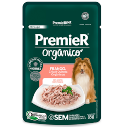 SACHÊ PREMIER GOURMET CÃES (ADULTO - PP) ORGÂNICOS FRANGO 85G