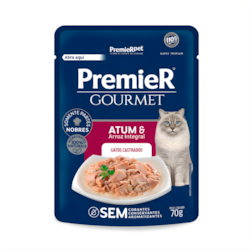 Sachê Premier Gourmet Gatos Adultos Sabor Atum 70g
