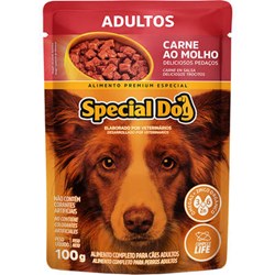 Sachê Special Dog para Cães Adultos Sabor Carne 100g