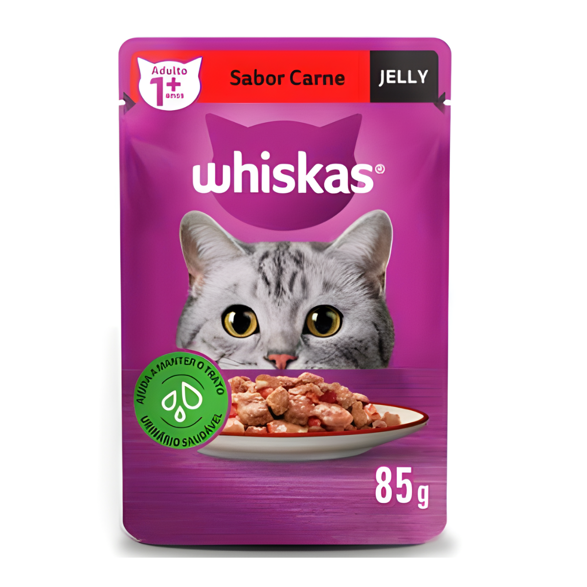 Sachê Whiskas Jelly Adultos Carne 85g