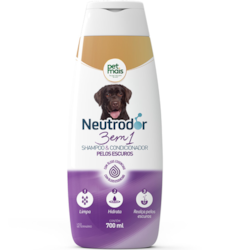 Shampoo & Condicionador Petmais 3 em 1 Pelos Escuros Neutrodor 700ml