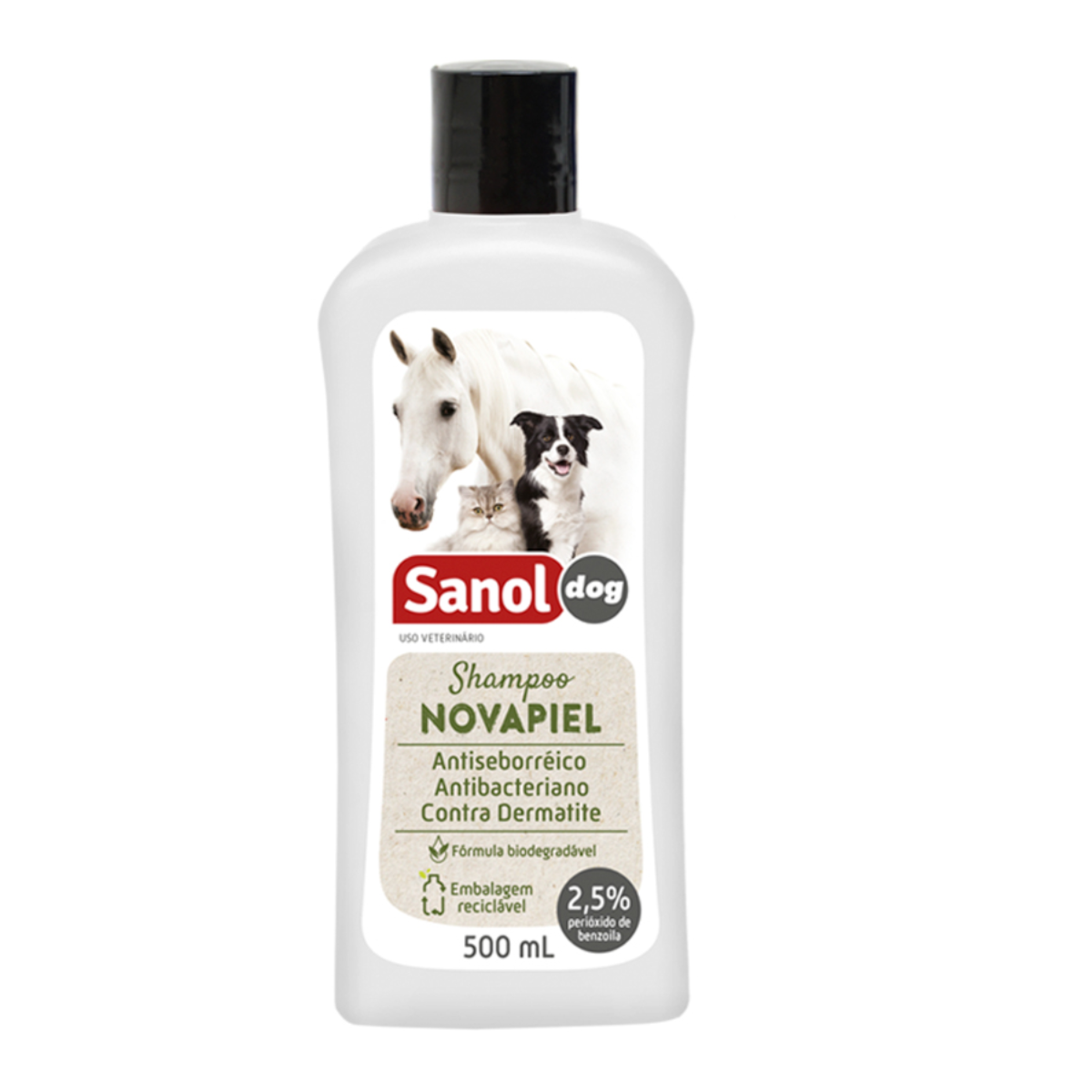 Shampoo Sanol Novapiel para Cães e Gatos