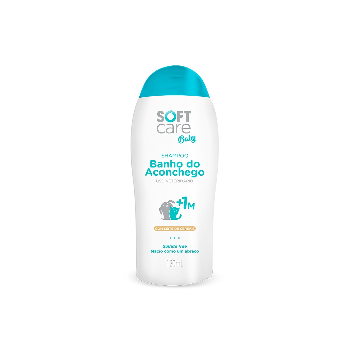 Shampoo Soft Care Banho Aconchego Cães/Gatos Filhotes 120ml