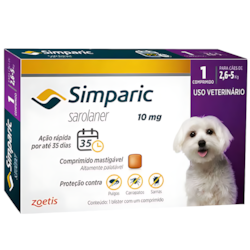 Simparic 10mg - 2,6 A 5 Kg 1 Comprimido