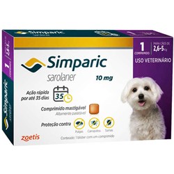 Simparic 10mg - 2,6 A 5 Kg 1 Comprimido