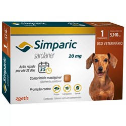 Simparic 20Mg - 5,1 A 10 Kg 1 Comprimido