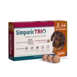 Simparic Trio 12mg (5,1 a 10kg ) 3 Comprimidos