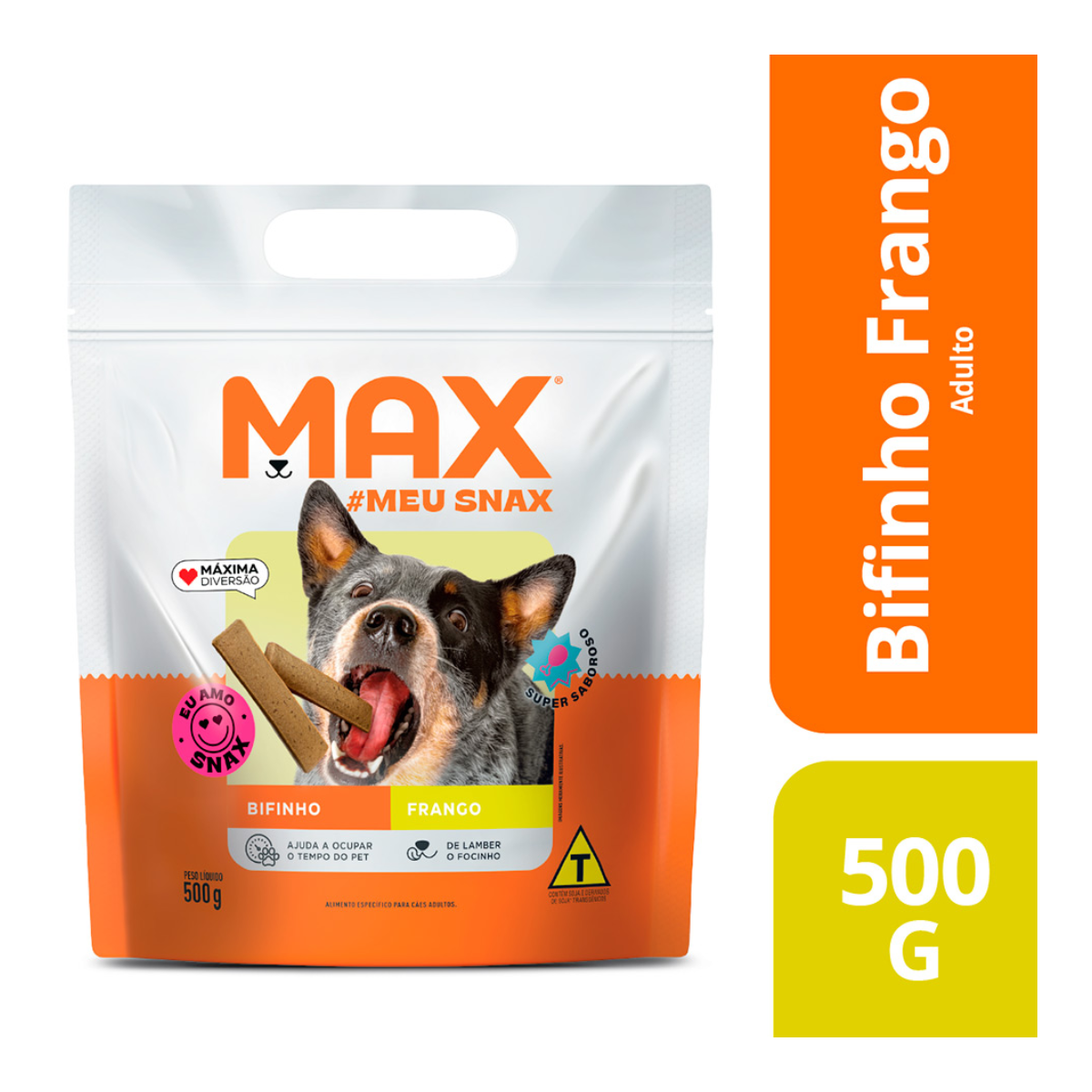 Snack Max Bifinho Frango 500g