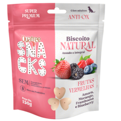 Snack Quatree Biscoito Natural Frutas Vermelhas 150g