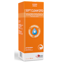 Solução Otológica Agener Sept Clean Oto para Cães e Gatos 100ml Solução Otológica Agener Sept Clean Oto para Cães e Gatos 100ml