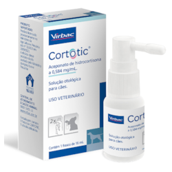 Solução Otológica Virbac Cortotic para Cães 16 ml