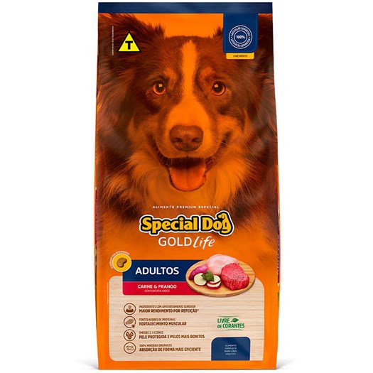 Special Dog Life Carne e Frango com Batata Doce para Cães Adultos