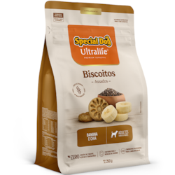 Special Dog Ultralife - Biscoito Banana/Chia Cães Adultos 250g
